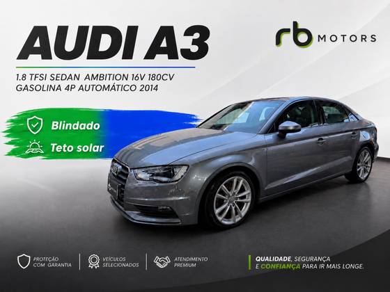 AUDI A3 1.8 TFSI SEDAN AMBITION 16V 180CV GASOLINA 4P AUTOMÁTICO